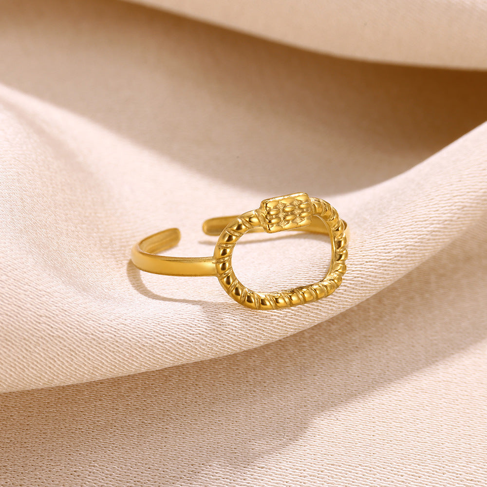 Anillo de Acero Inoxidable Ajustable RAI837-1