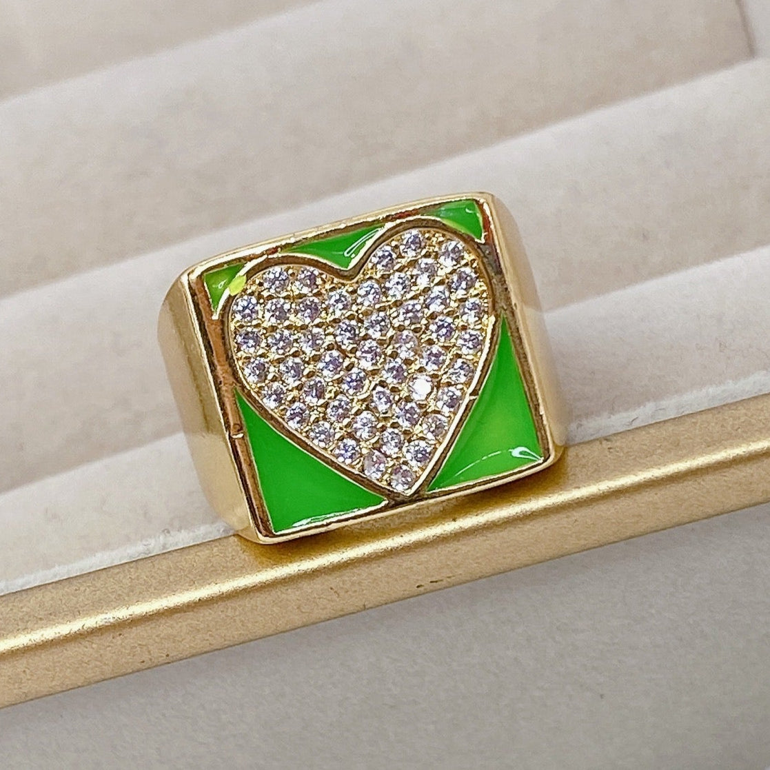 Anillo Chapa de Oro Ajustable ACO725-2