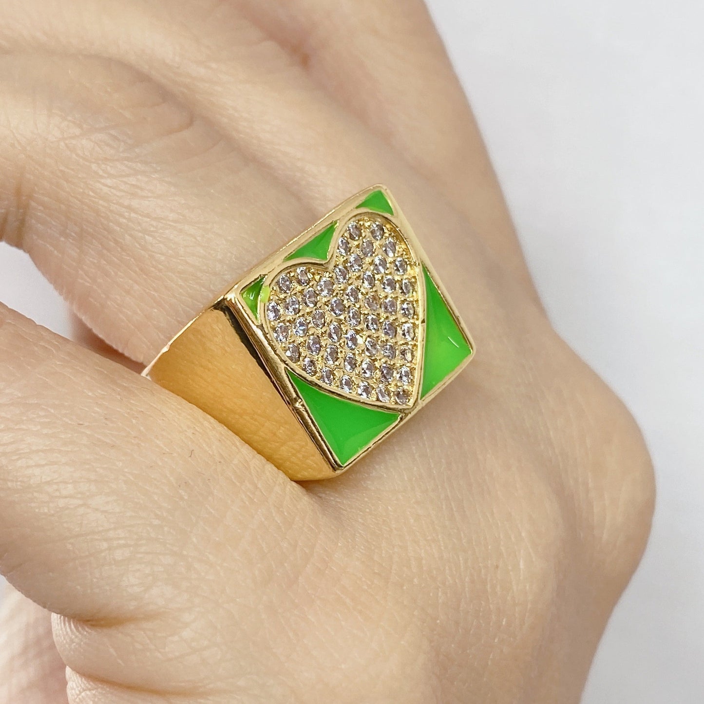 Anillo Chapa de Oro Ajustable ACO725-2
