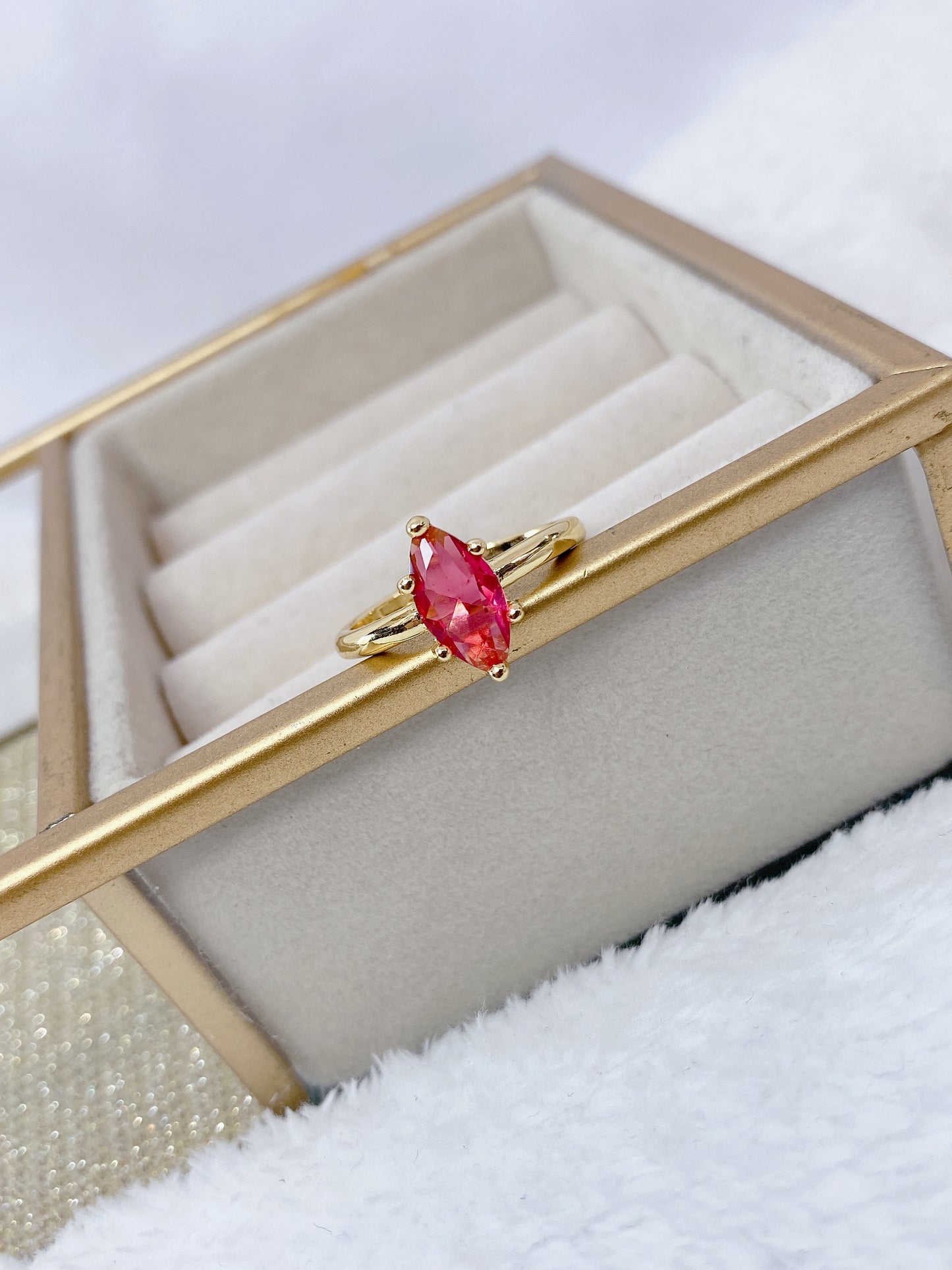 Anillo Chapa de Oro Ajustable ACO1239-1