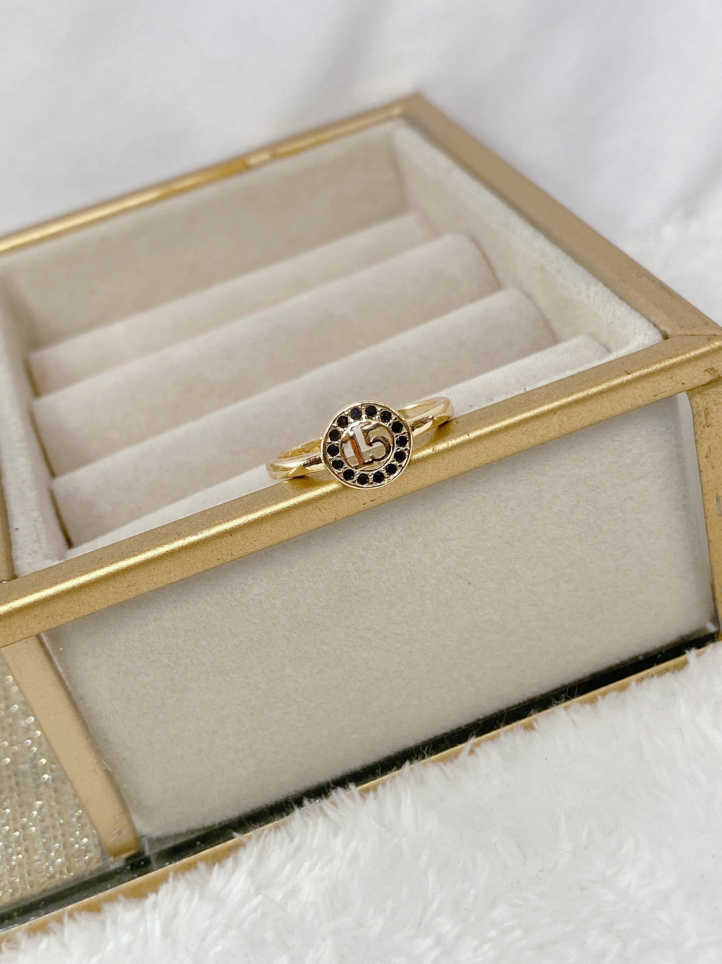 Anillo Chapa de Oro Ajustable ACO1364-1