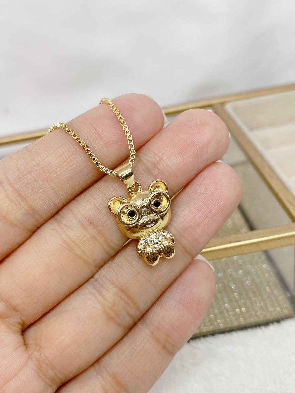 Collar Chapa de Oro CC2204-1