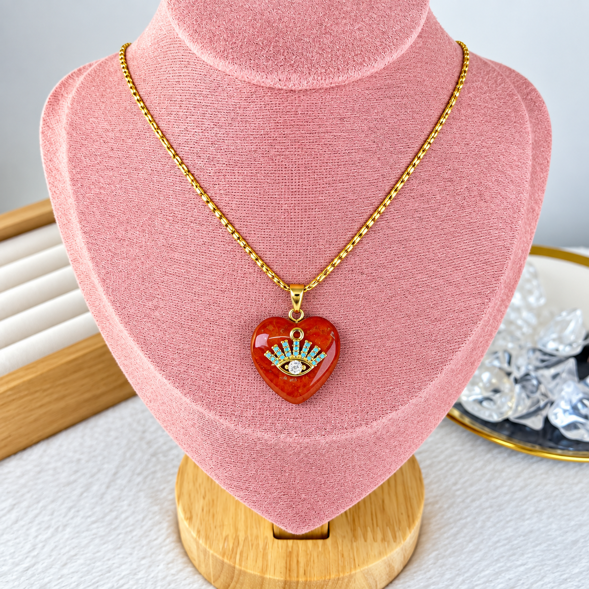 Collar de Acero Inoxidable y Resina CAI3322-1