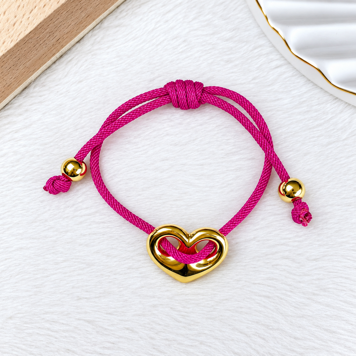 Pulsera Tejido y Chapa de oro COP1969-1
