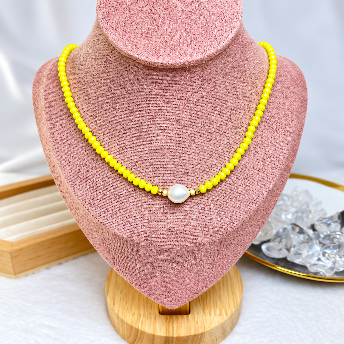 Collar de Resina y Acero Inoxidable CAI3556-5