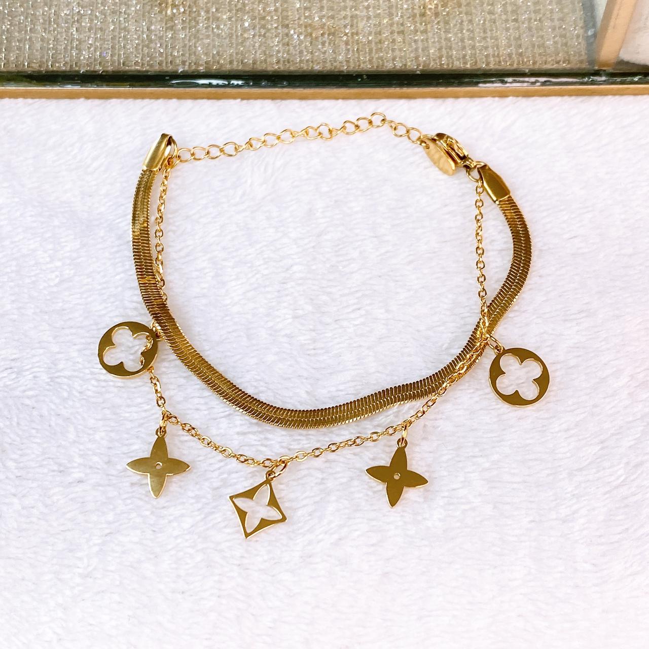Pulsera Doble de Acero Inoxidable PAI1541-1