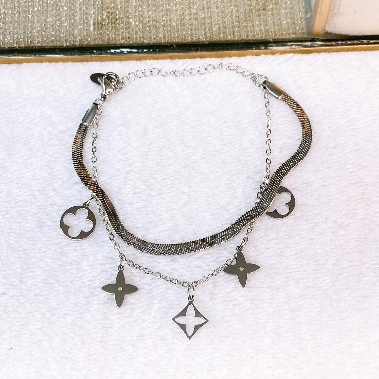 Pulsera Doble de Acero Inoxidable PAI1541-2