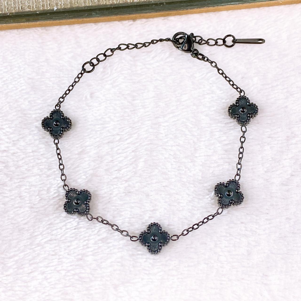 Pulsera de Acero Inoxidable de Trebol chico PAI1544-1