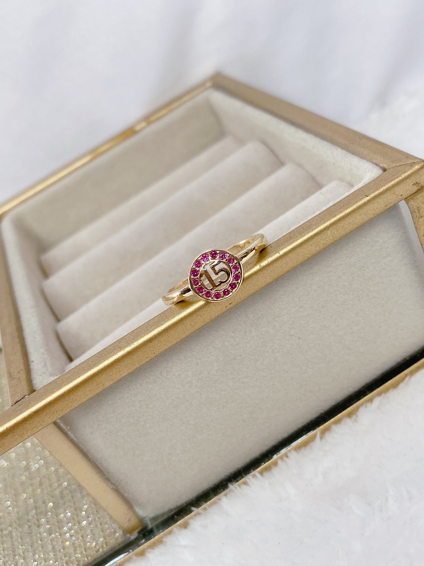 Anillo Chapa de Oro Ajustable ACO1364-2