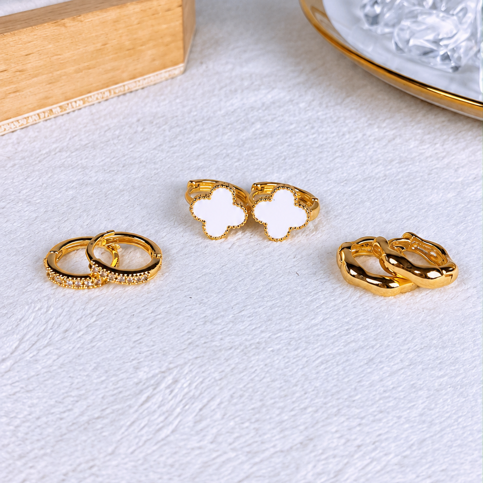Set de Aretes de Oro Laminado COA2940-5