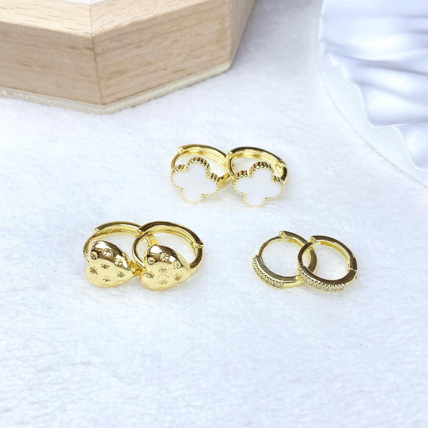 Set de Aretes de Oro Laminado COA2940-3