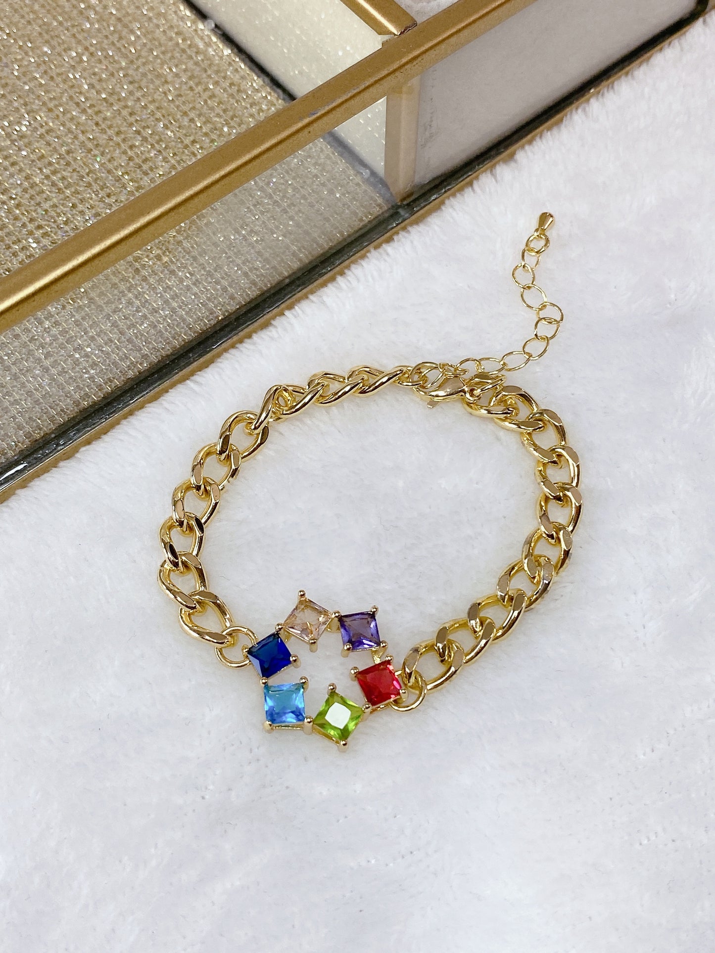 Pulsera de Chapa de Oro COP1378-1