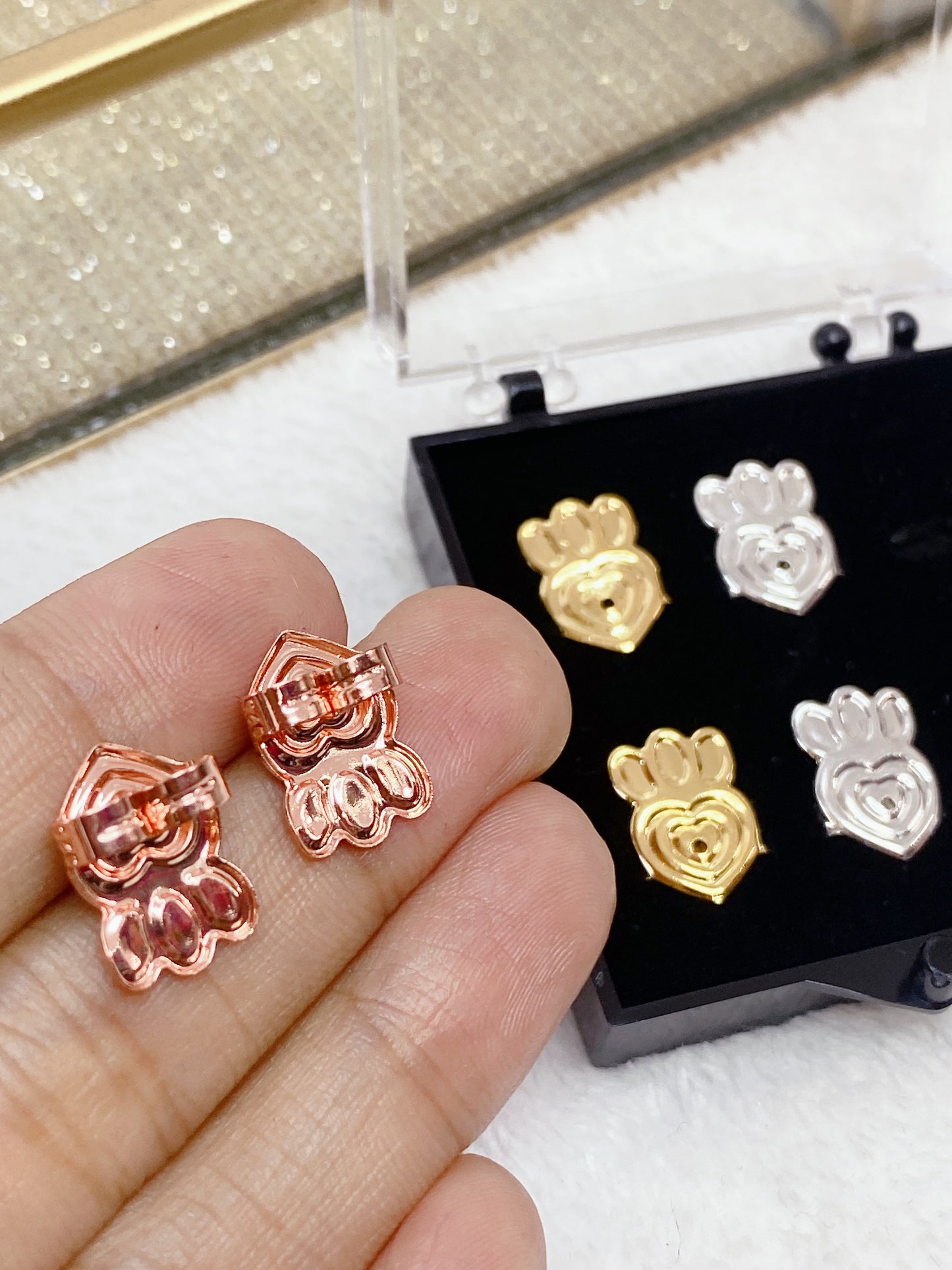 Set de Levantadores para Arete de Chapa de Oro OT116-2