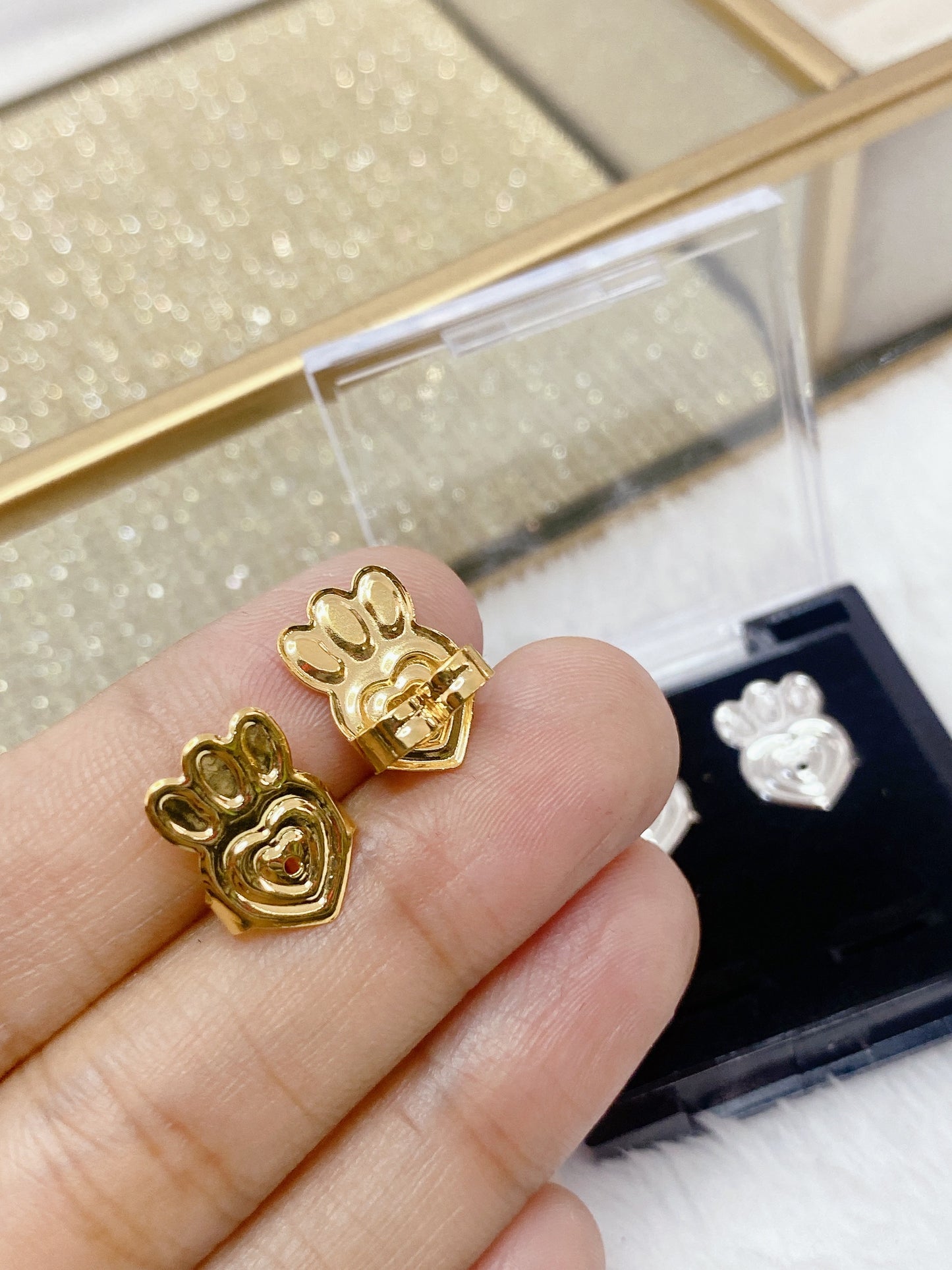Set de Levantadores para Arete de Chapa de Oro OT115-2