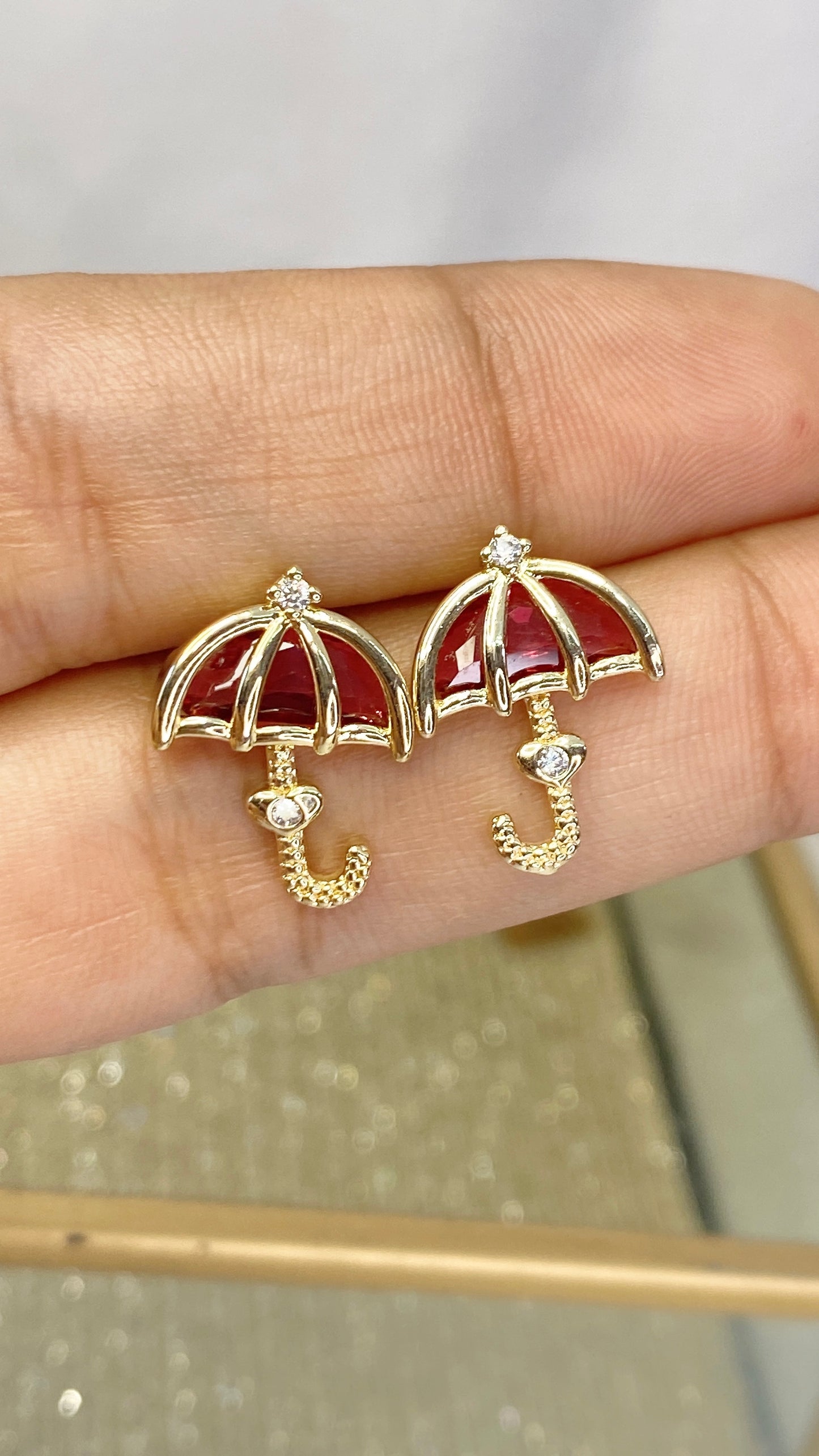 Arete de Chapa de Oro COA2129-2