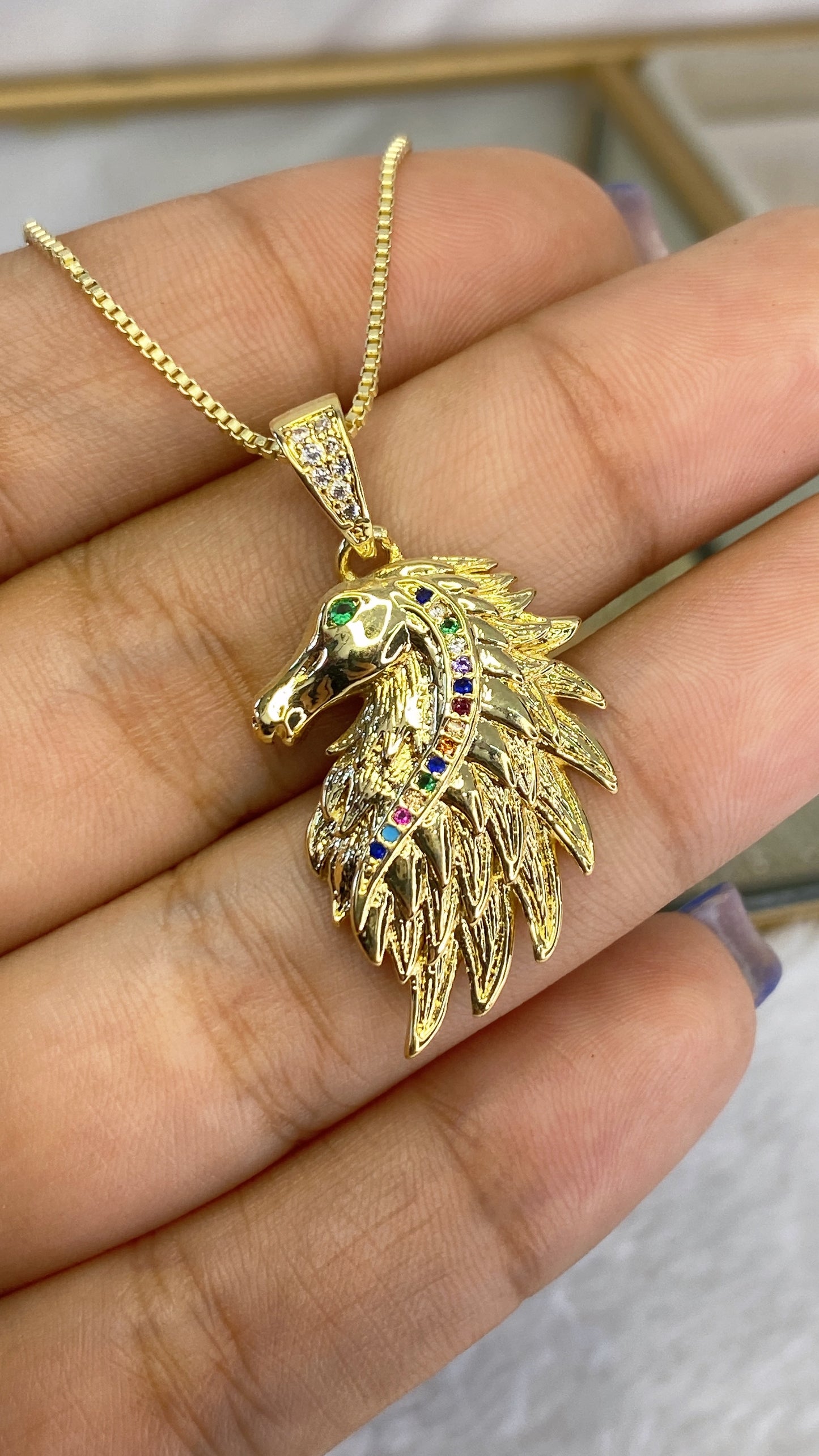 Collar de Chapa de Oro CC2216-1