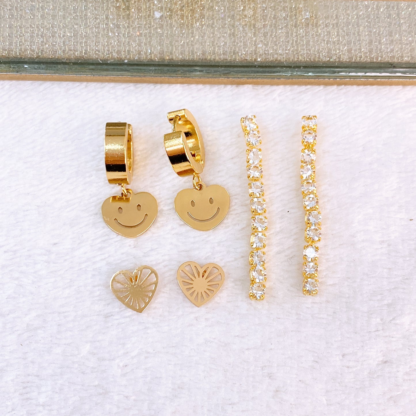 Set de Aretes de Acero Inoxidable AAI2710-3