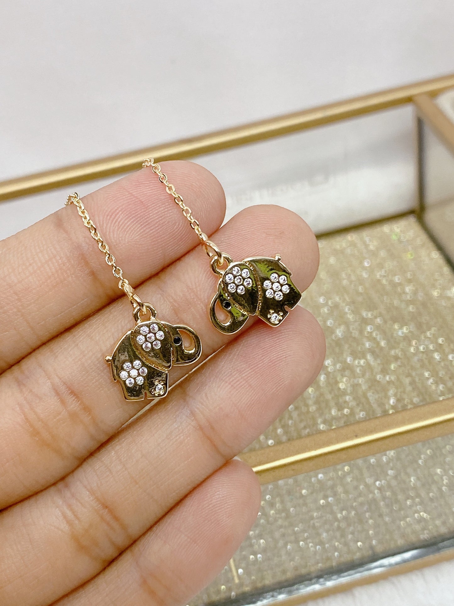 Arete de Chapa de Oro COA1232-2