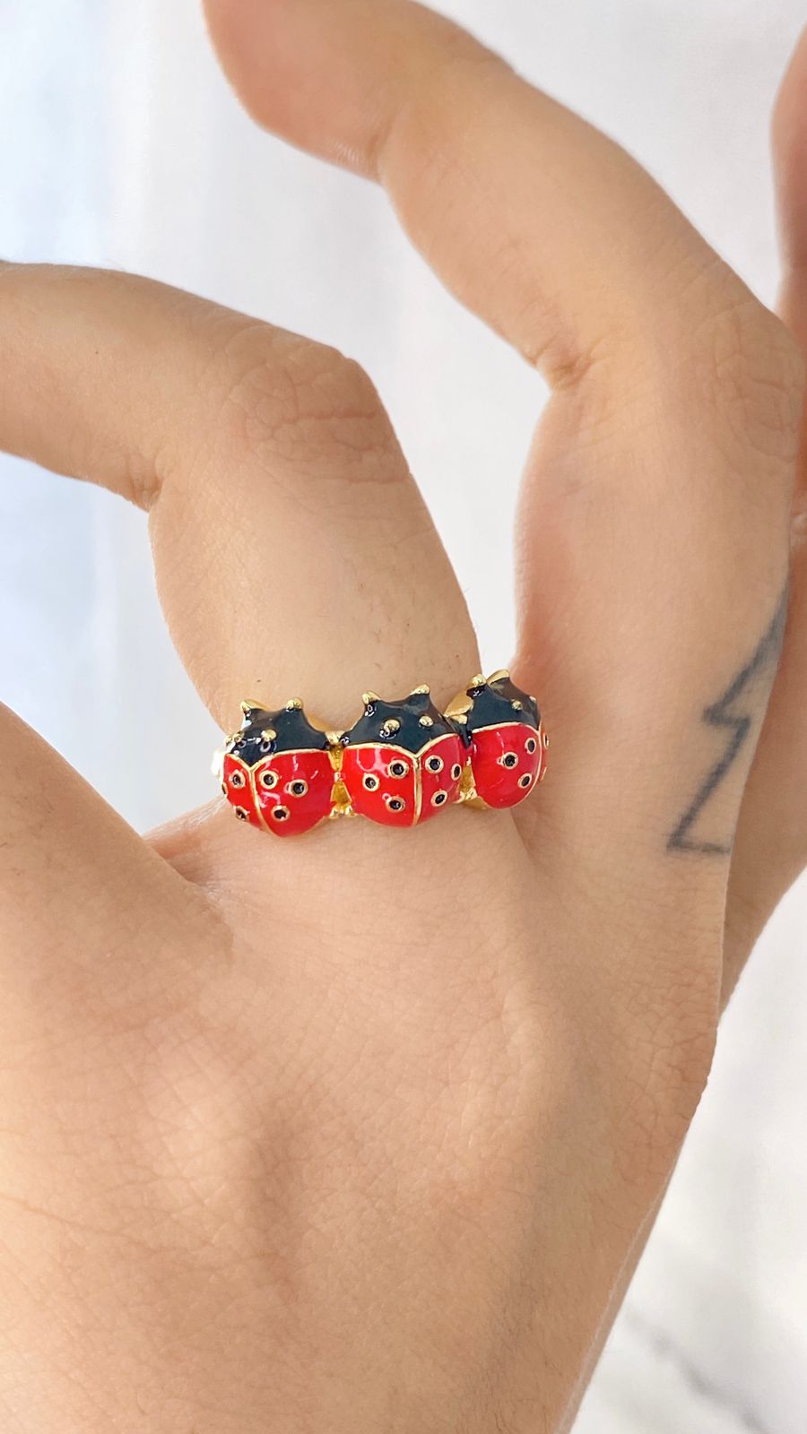 Anillo de Chapa de Oro Ajustable ACO1327-1
