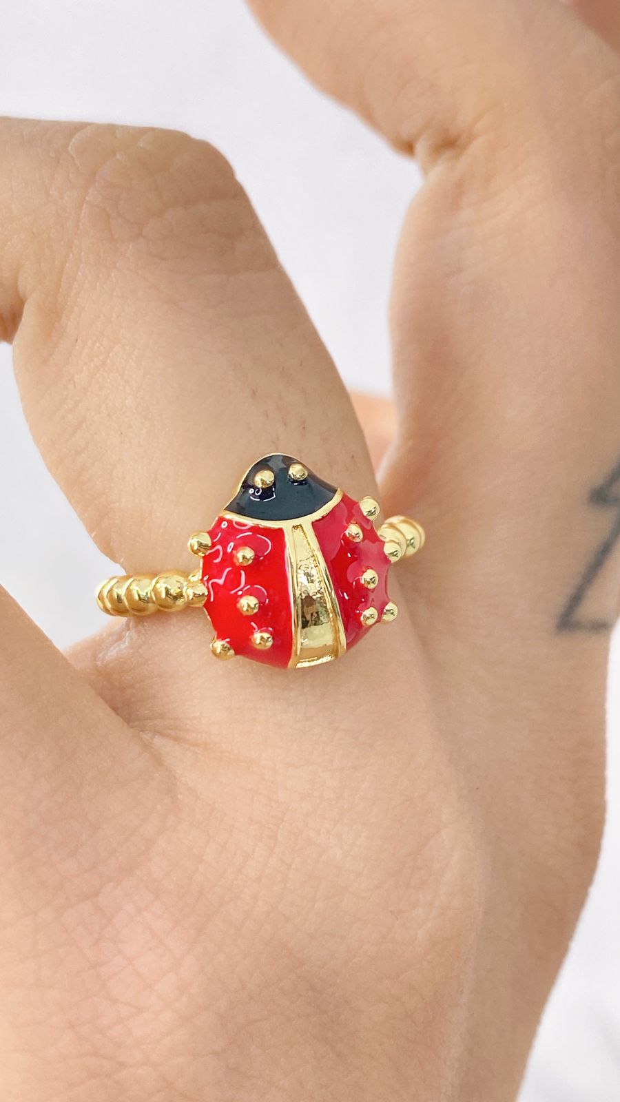 Anillo de Chapa de Oro Ajustable ACO1328-1