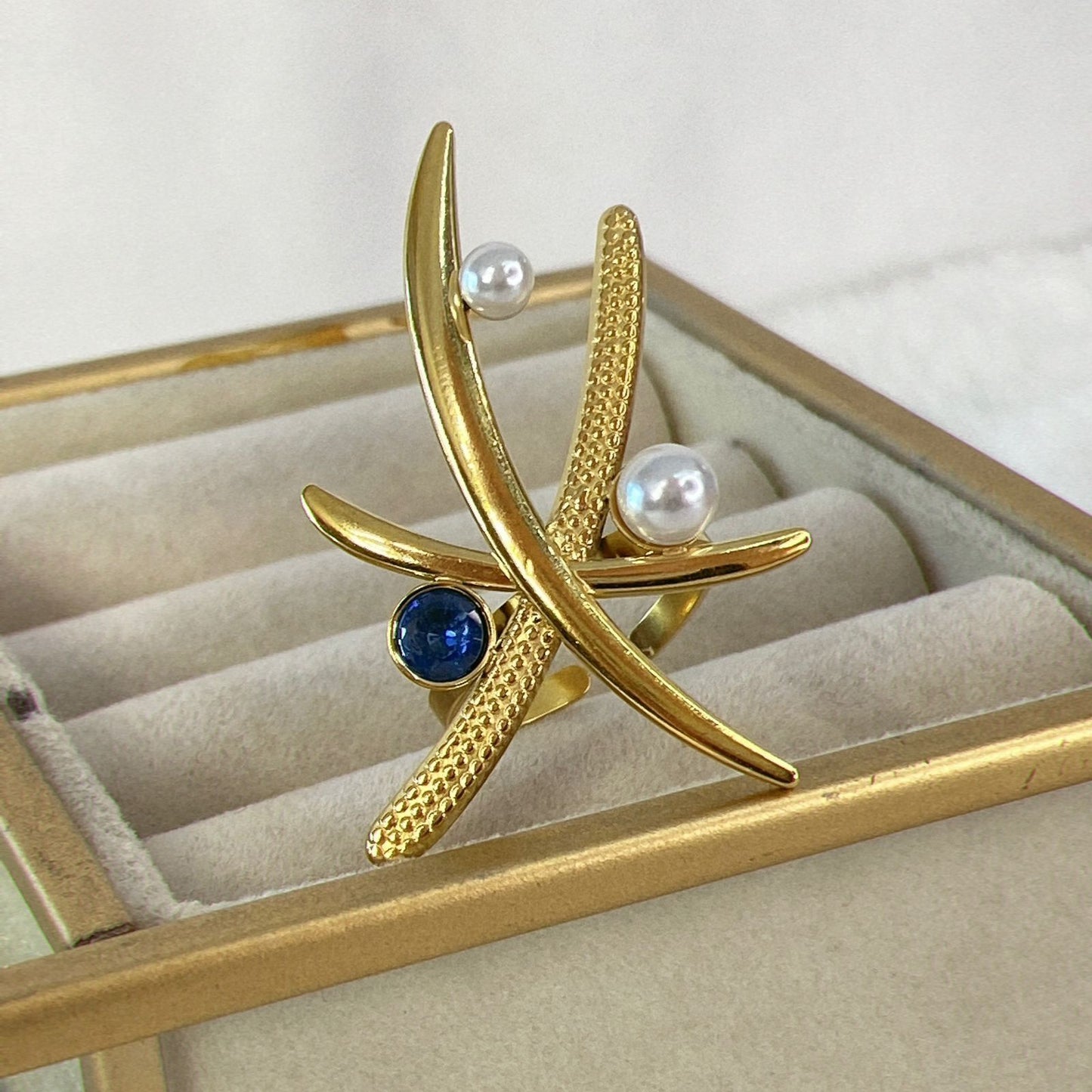 Anillo de Acero Inoxidable Ajustable RAI928-1