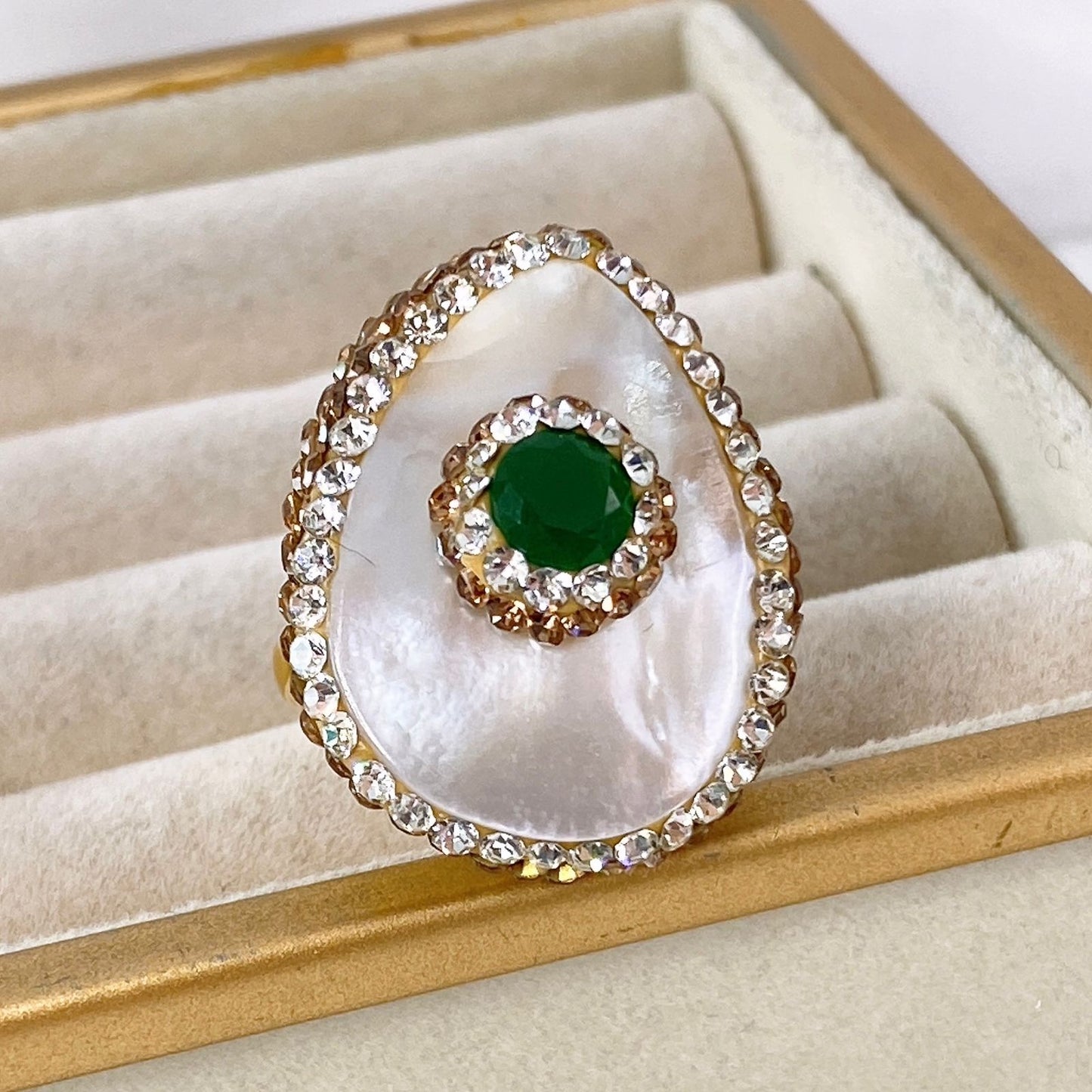 Anillo de Chapa de Oro Ajustable ACO1337-1