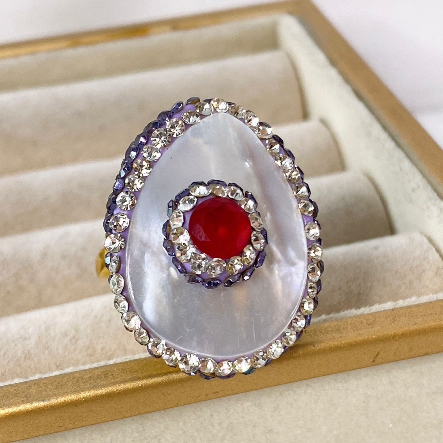 Anillo de Chapa de Oro Ajustable ACO1337-2
