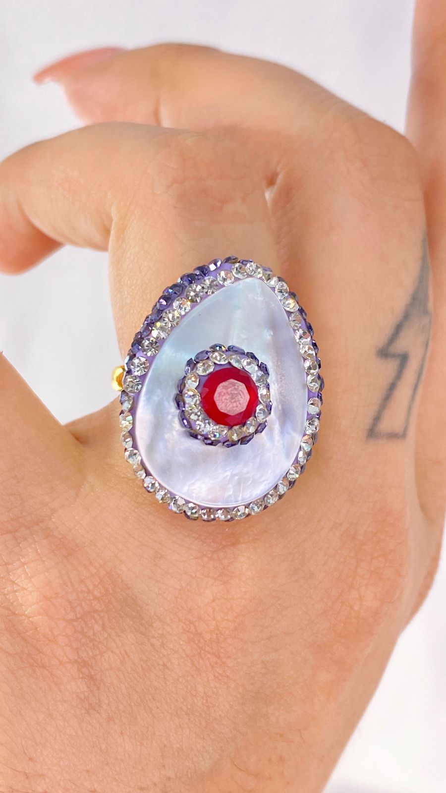 Anillo de Chapa de Oro Ajustable ACO1337-2