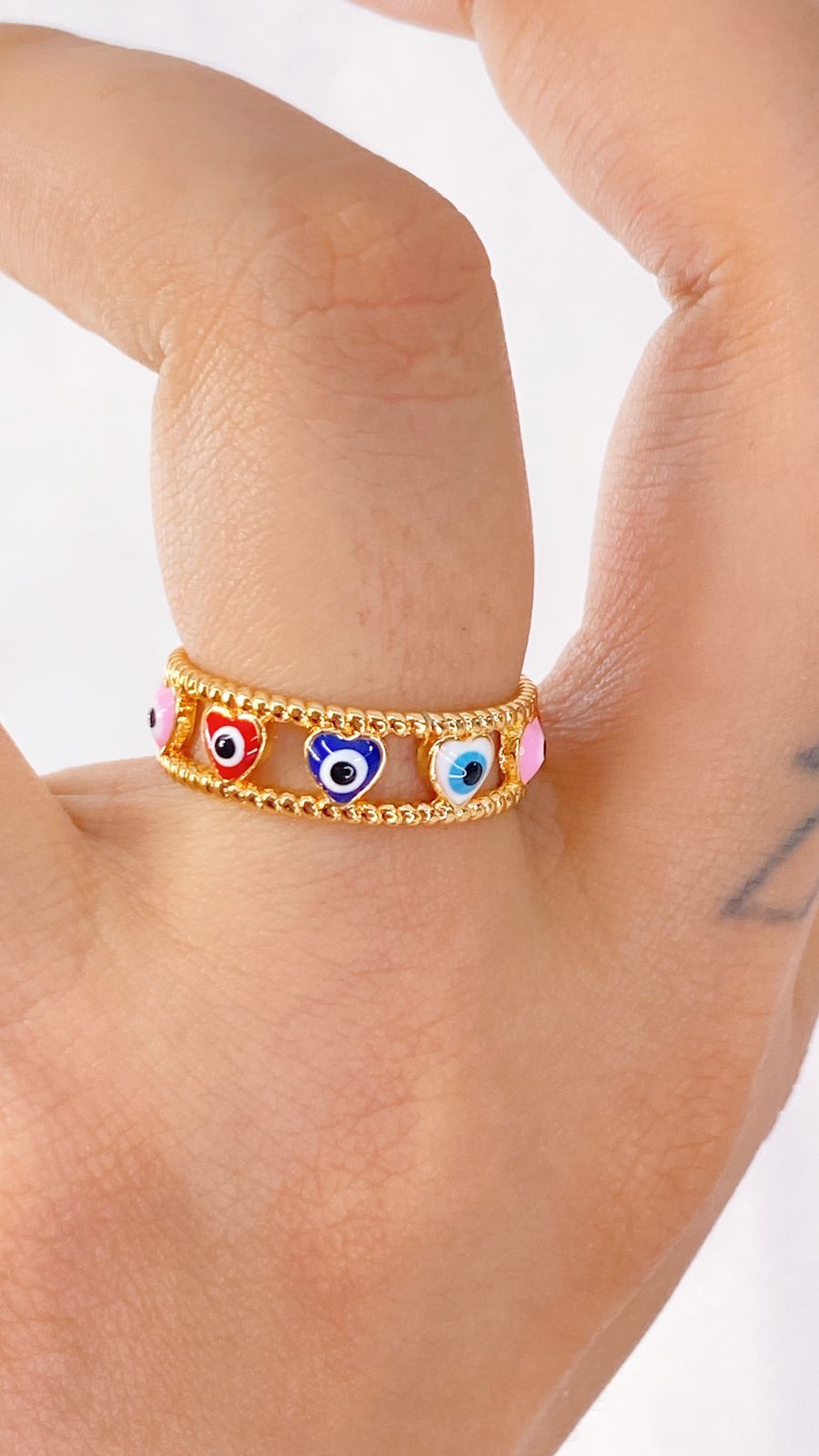 Anillo de Chapa de Oro Ajustable ACO1333-1