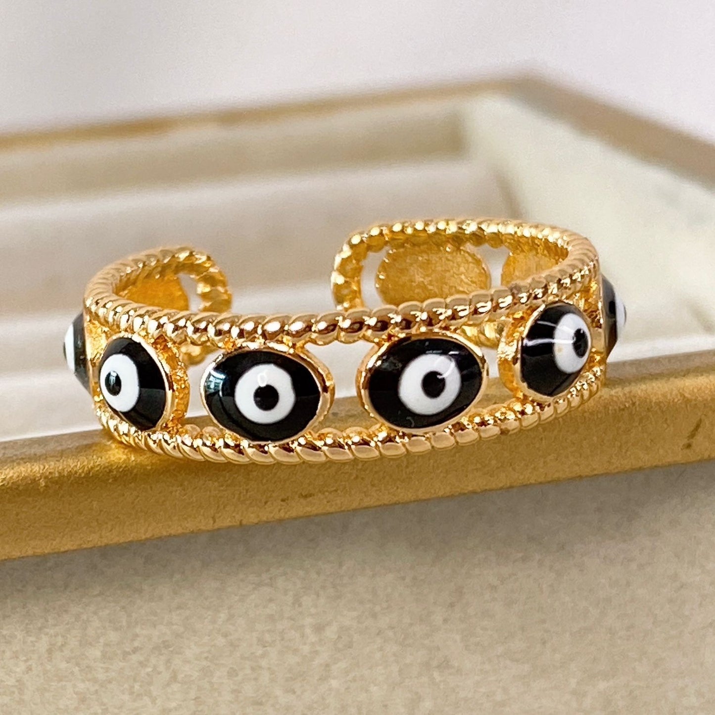 Anillo de Chapa de Oro Ajustable ACO1332-1