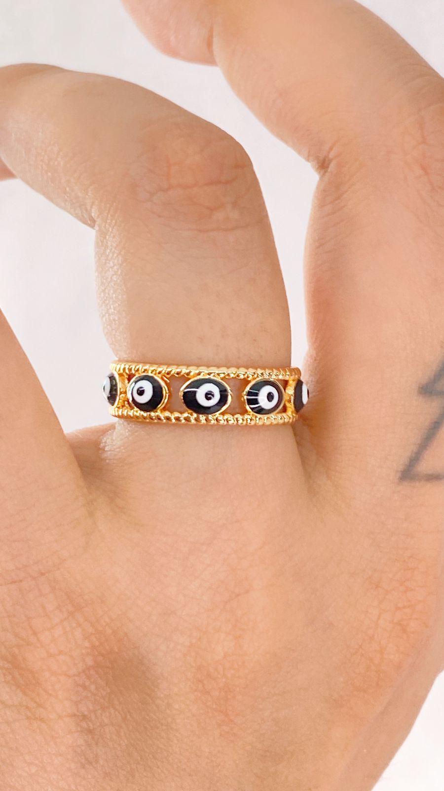 Anillo de Chapa de Oro Ajustable ACO1332-1