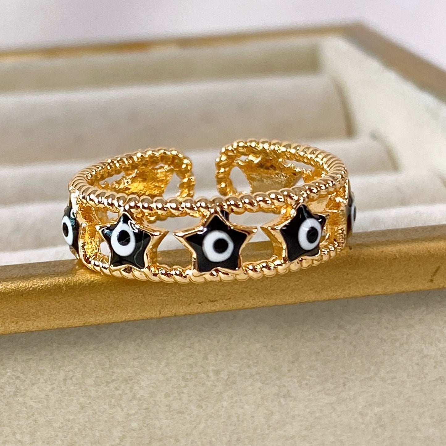 Anillo de Chapa de Oro Ajustable ACO1334-1