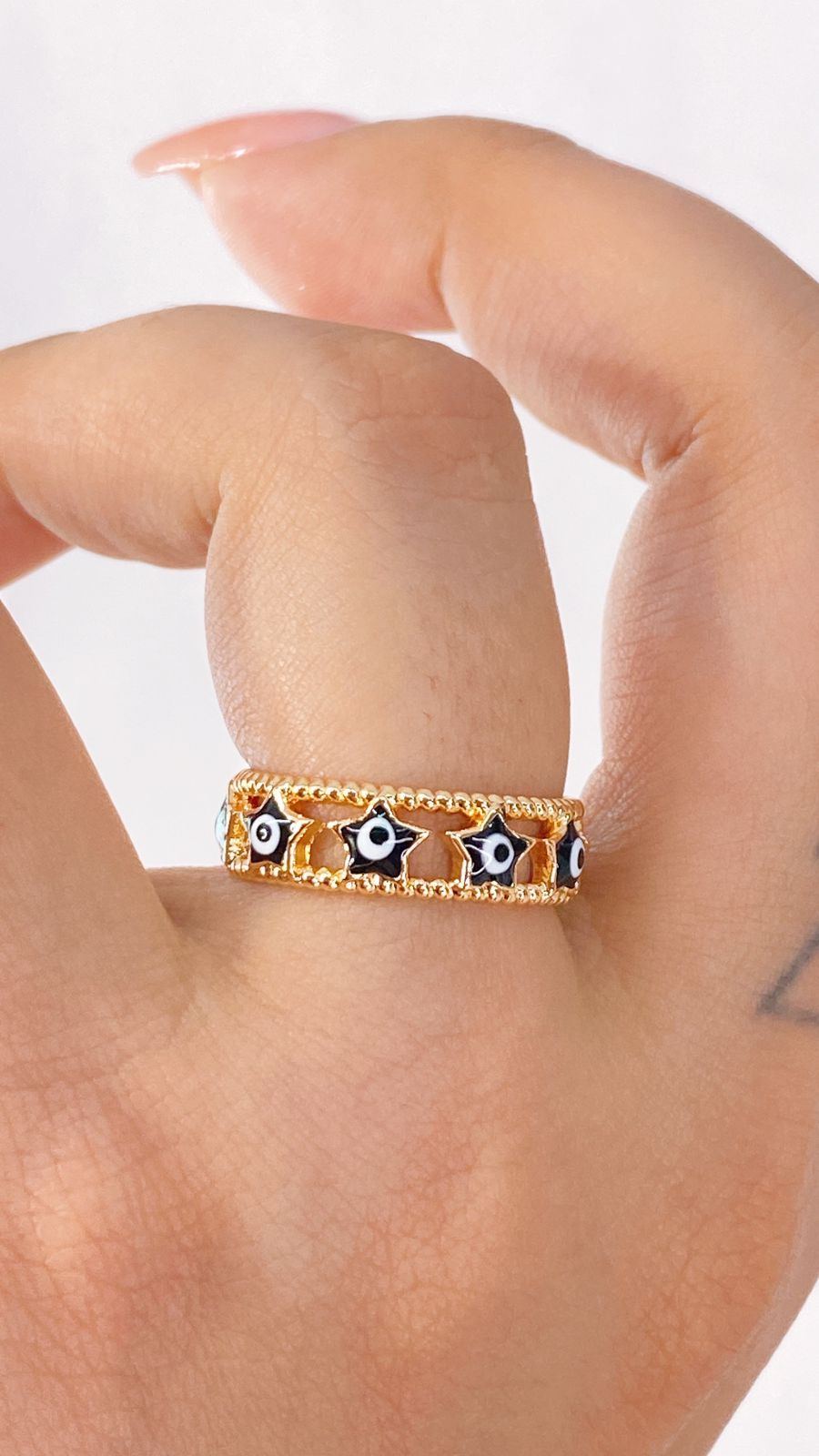 Anillo de Chapa de Oro Ajustable ACO1334-1