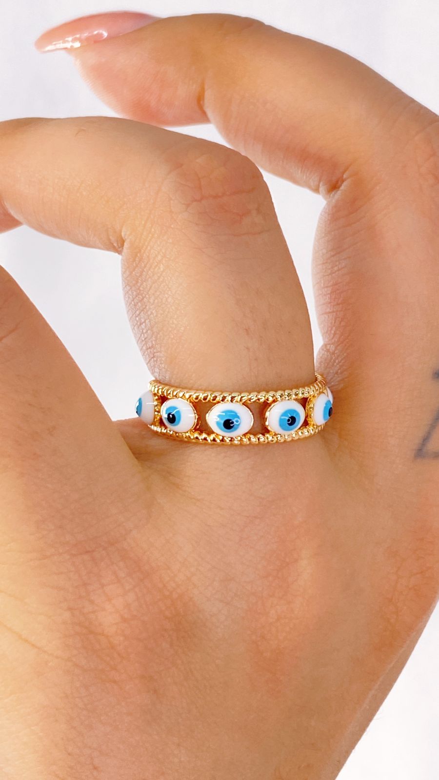 Anillo de Chapa de Oro Ajustable ACO1332-2