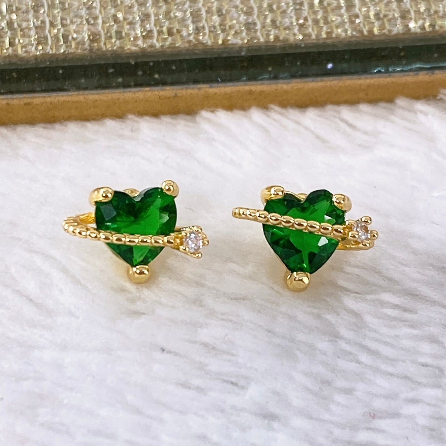 Arete de Chapa de Oro COA1916-4