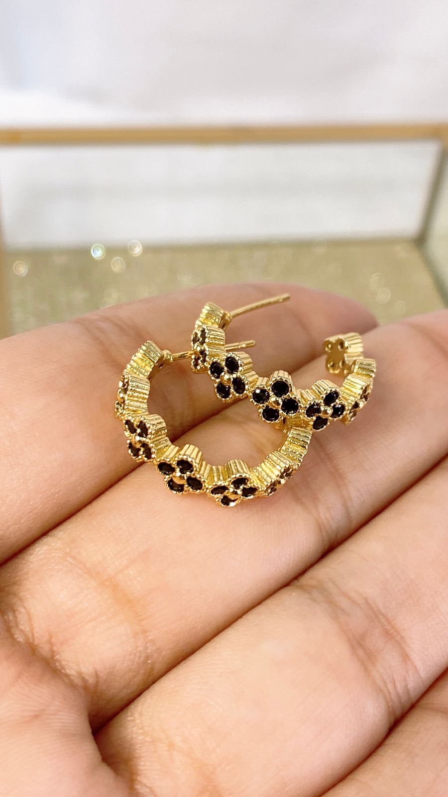 Arete de Chapa de Oro COA1917-1