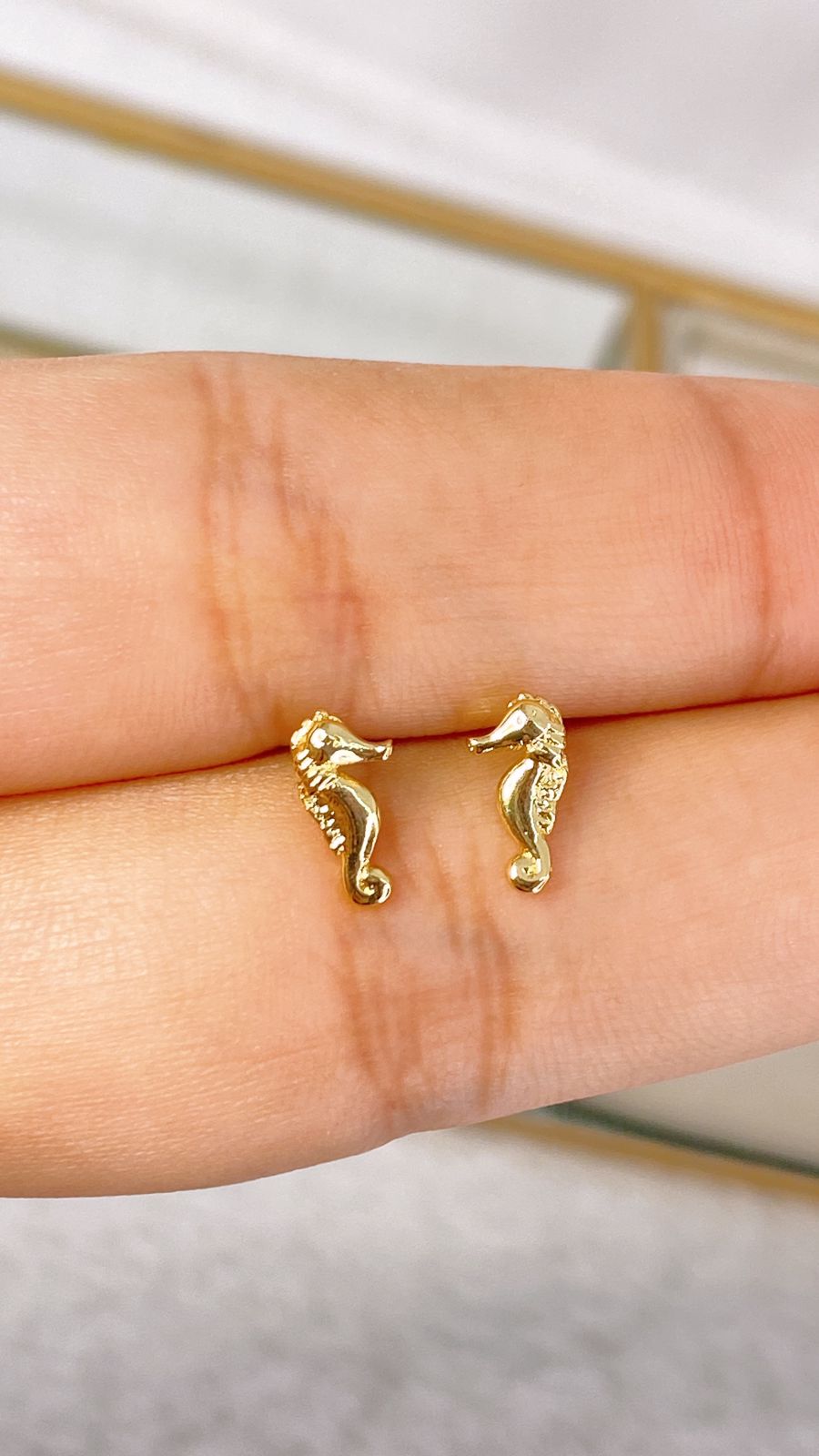 Arete de Chapa de Oro COA1928-1