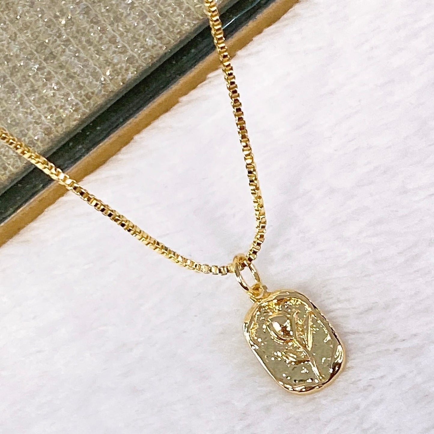 Collar de Chapa de Oro CC2112-1