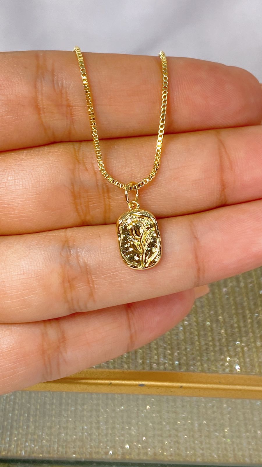 Collar de Chapa de Oro CC2112-1