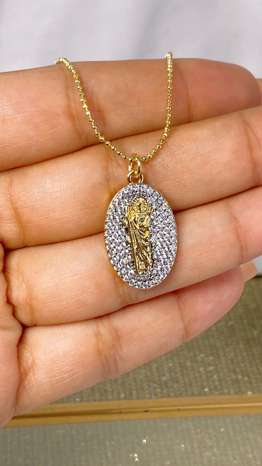 Collar de Chapa de Oro CC2109-1