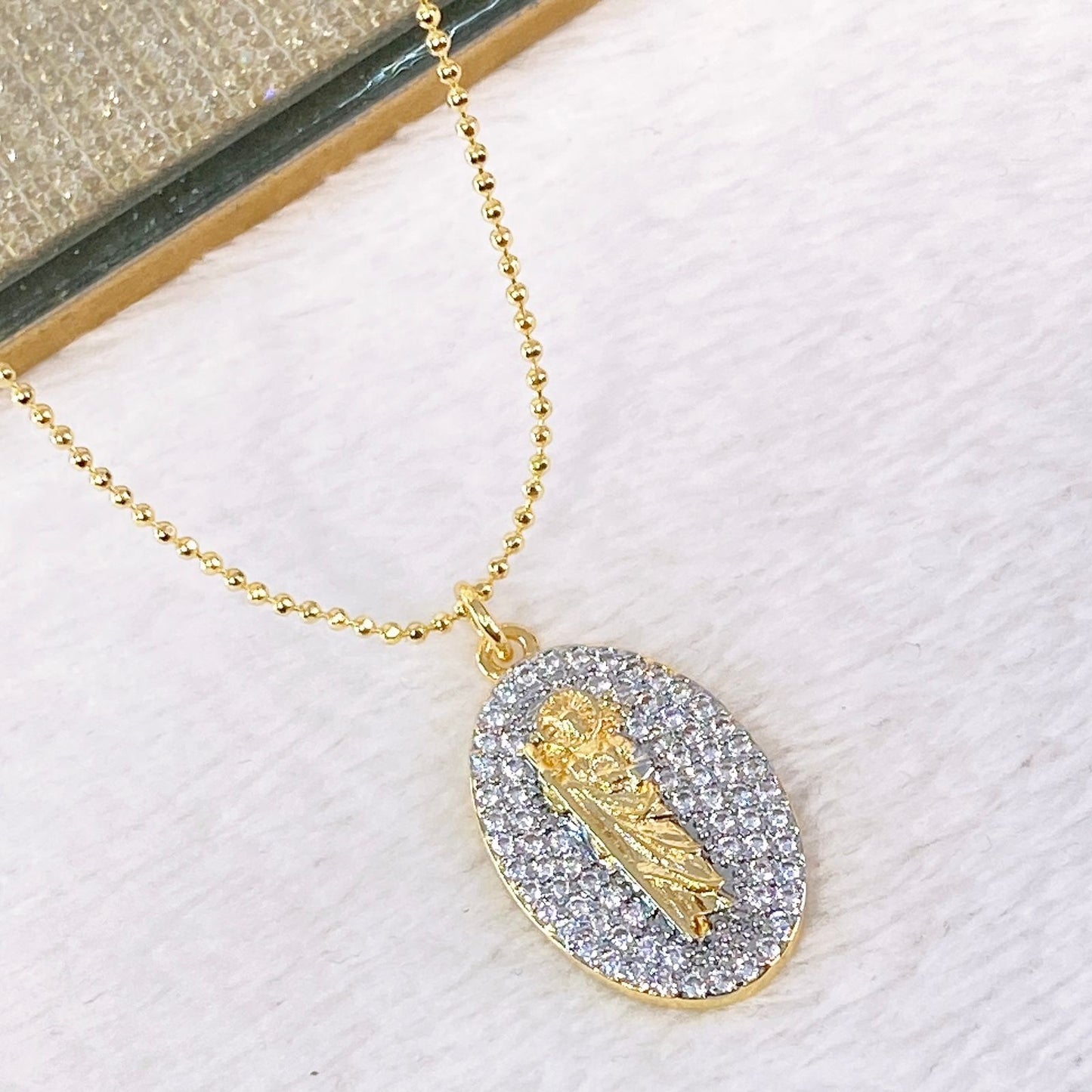 Collar de Chapa de Oro CC2109-1