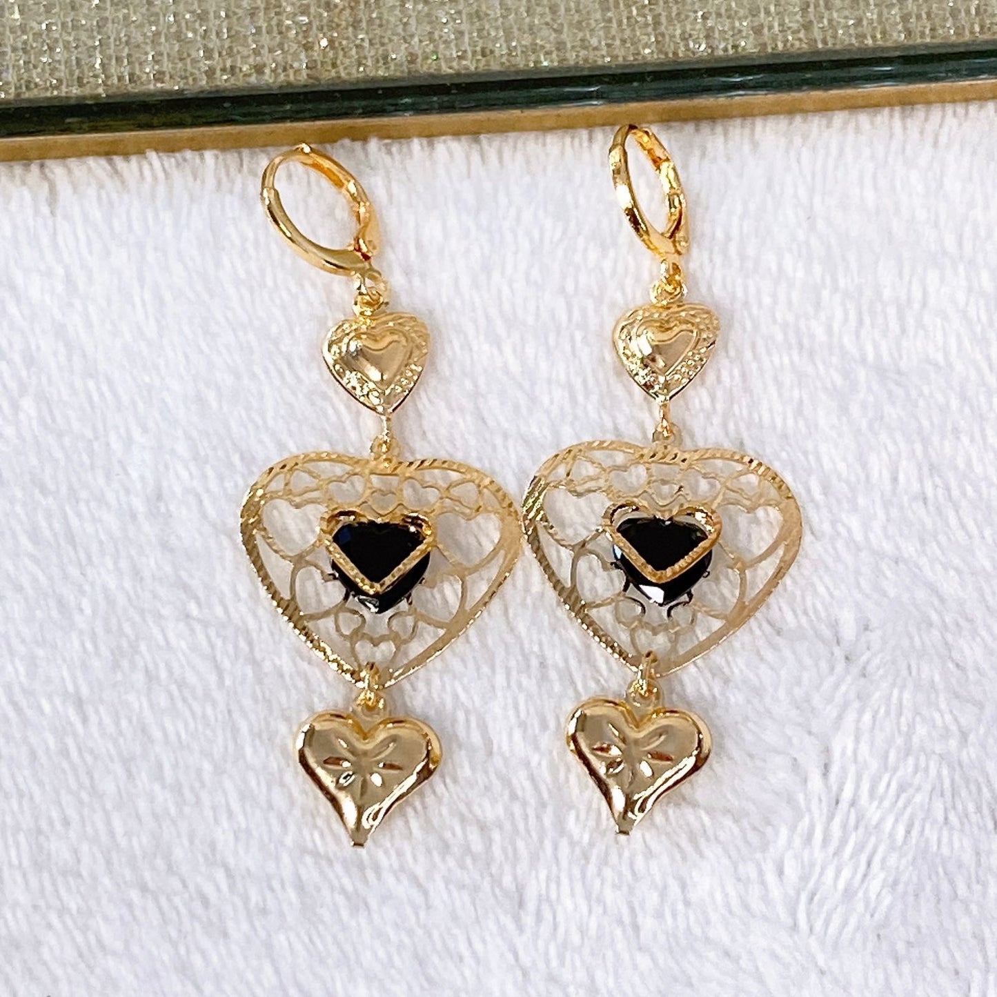 Arete de Chapa de Oro COA1966-2