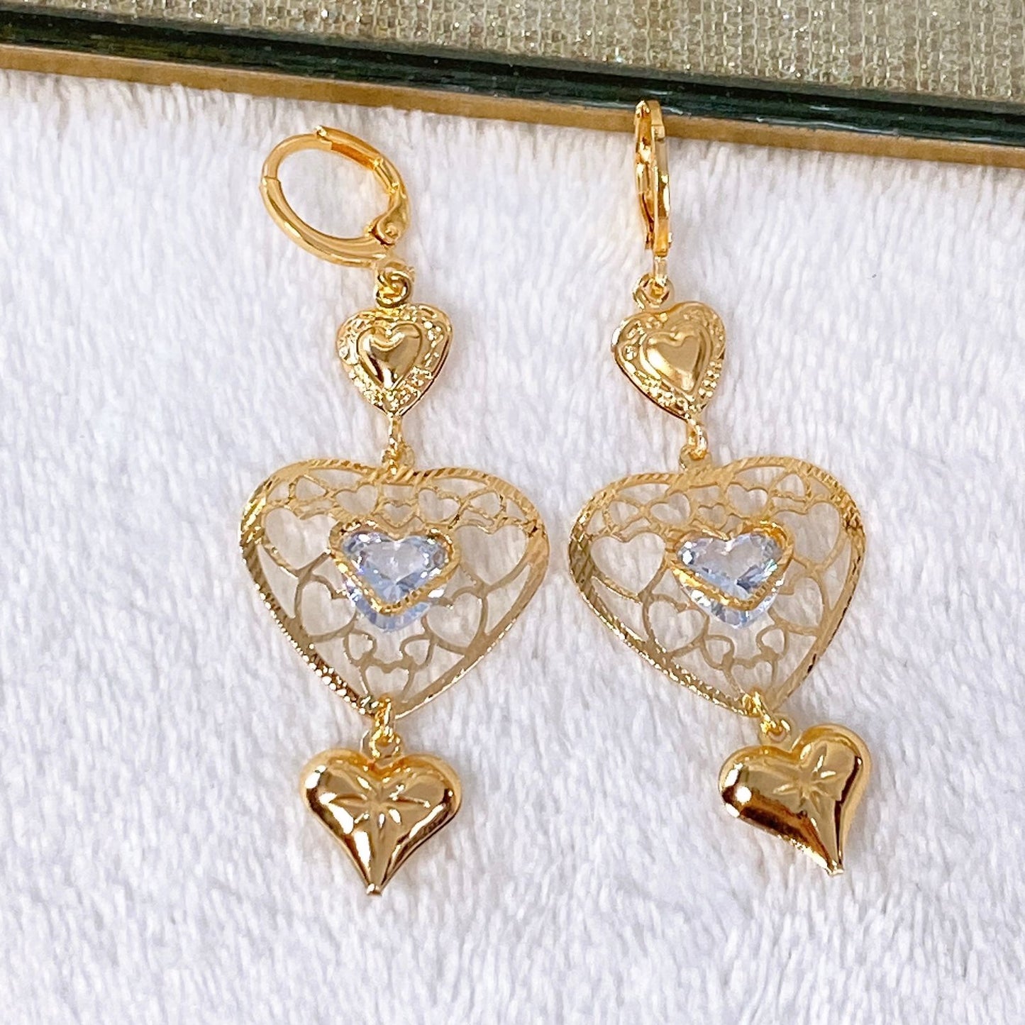 Arete de Chapa de Oro COA1966-1