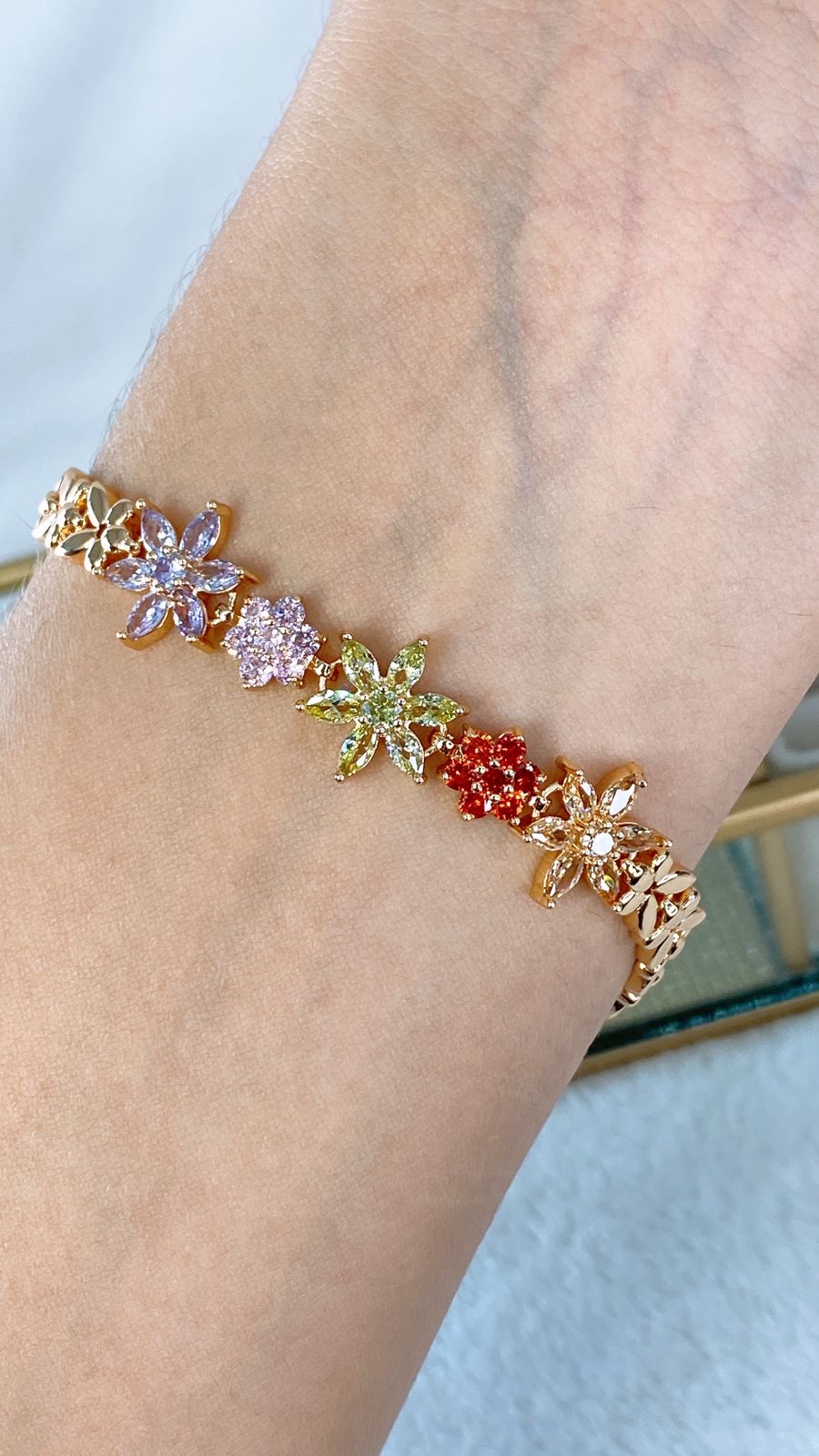 Pulsera de Chapa de Oro COP1586-1