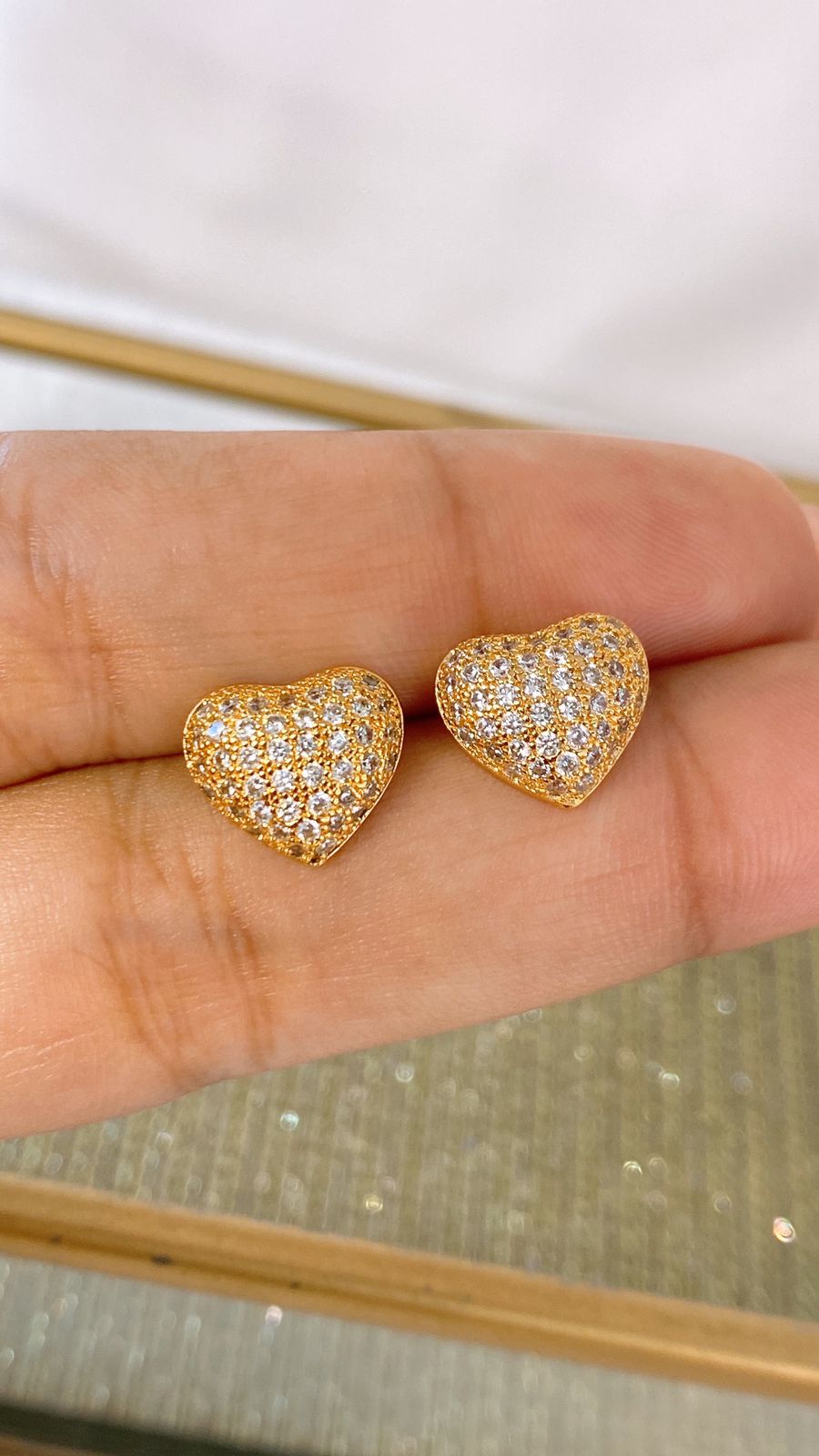 Arete de Chapa de Oro COA1976-1