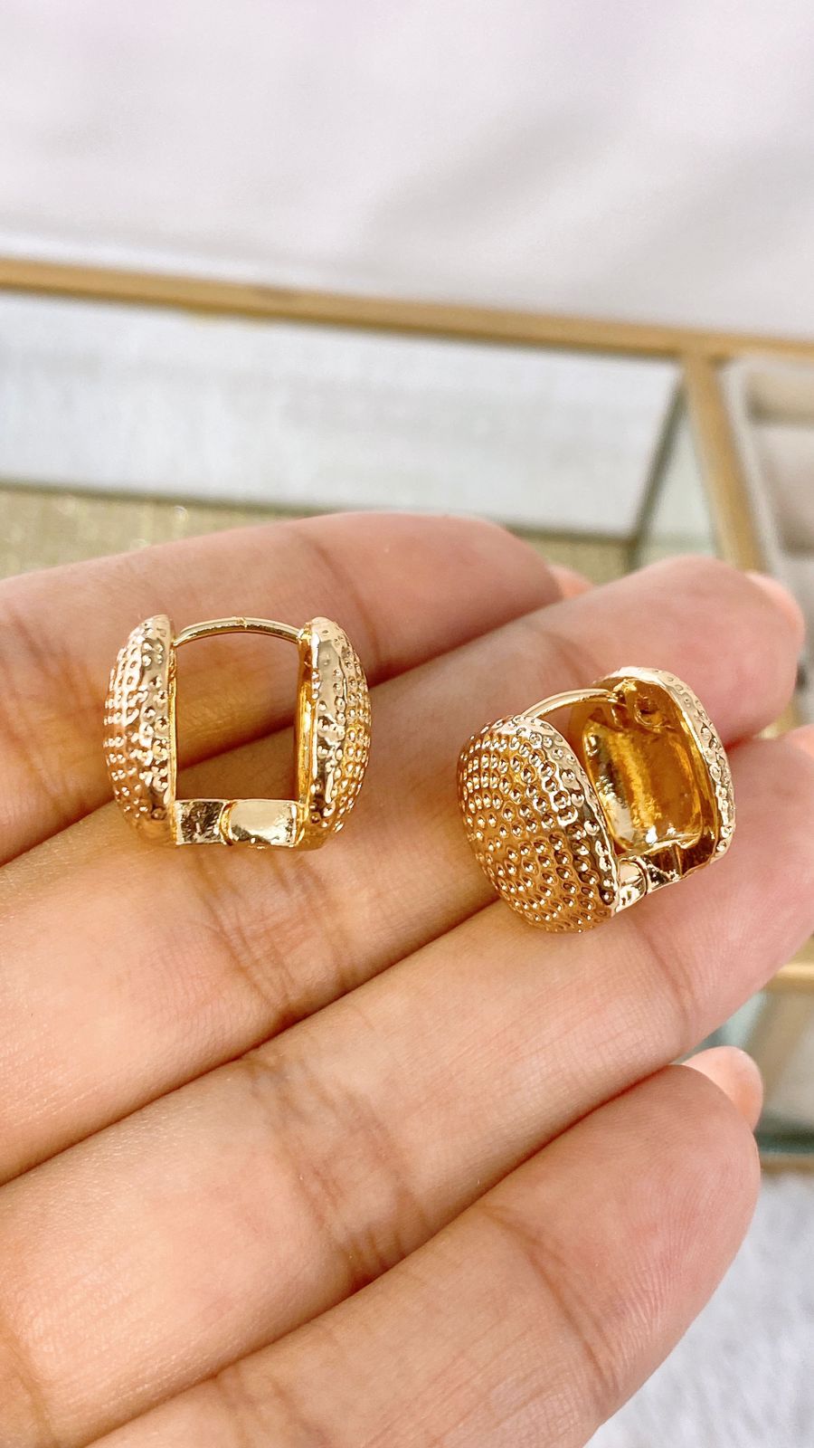 Arete de Chapa de Oro COA1979-1