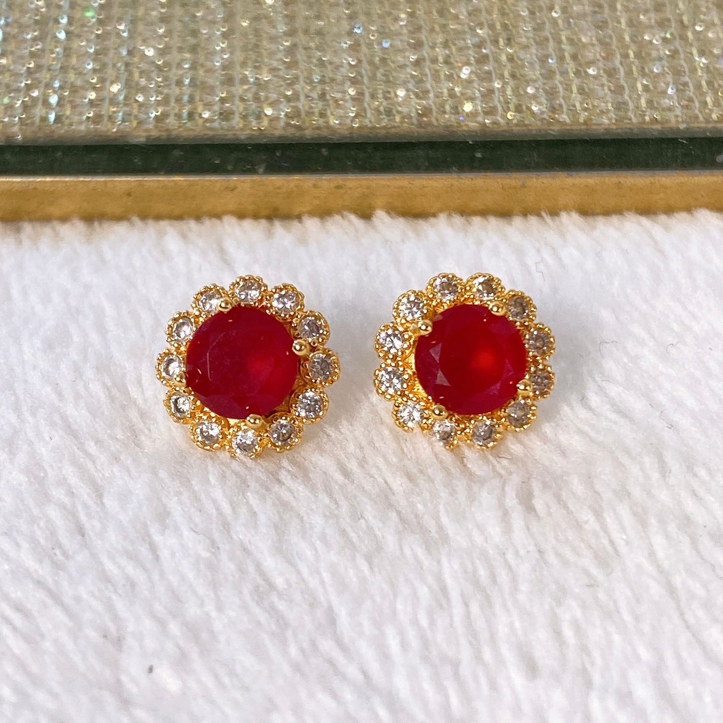 Arete de Chapa de Oro COA1969-3