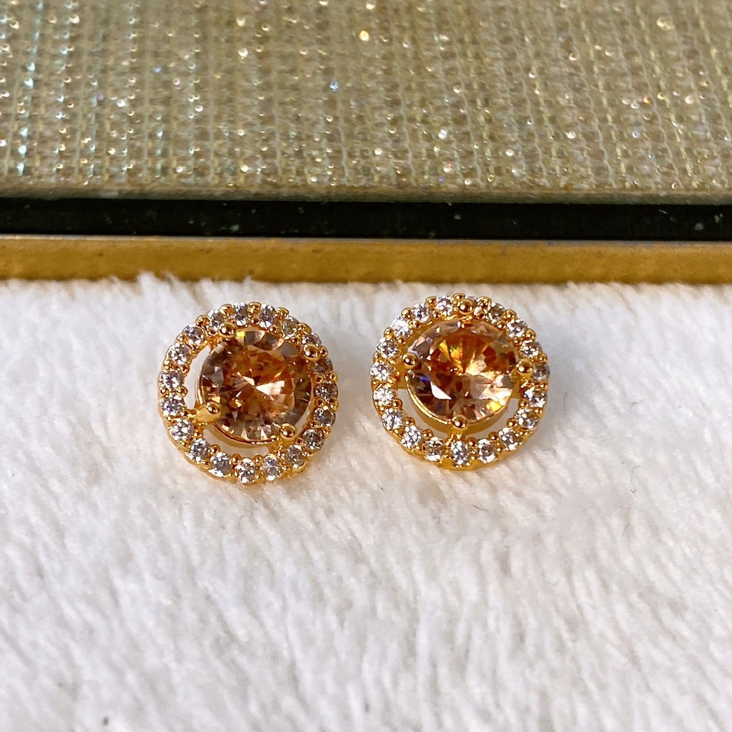 Arete de Chapa de Oro COA1968-1