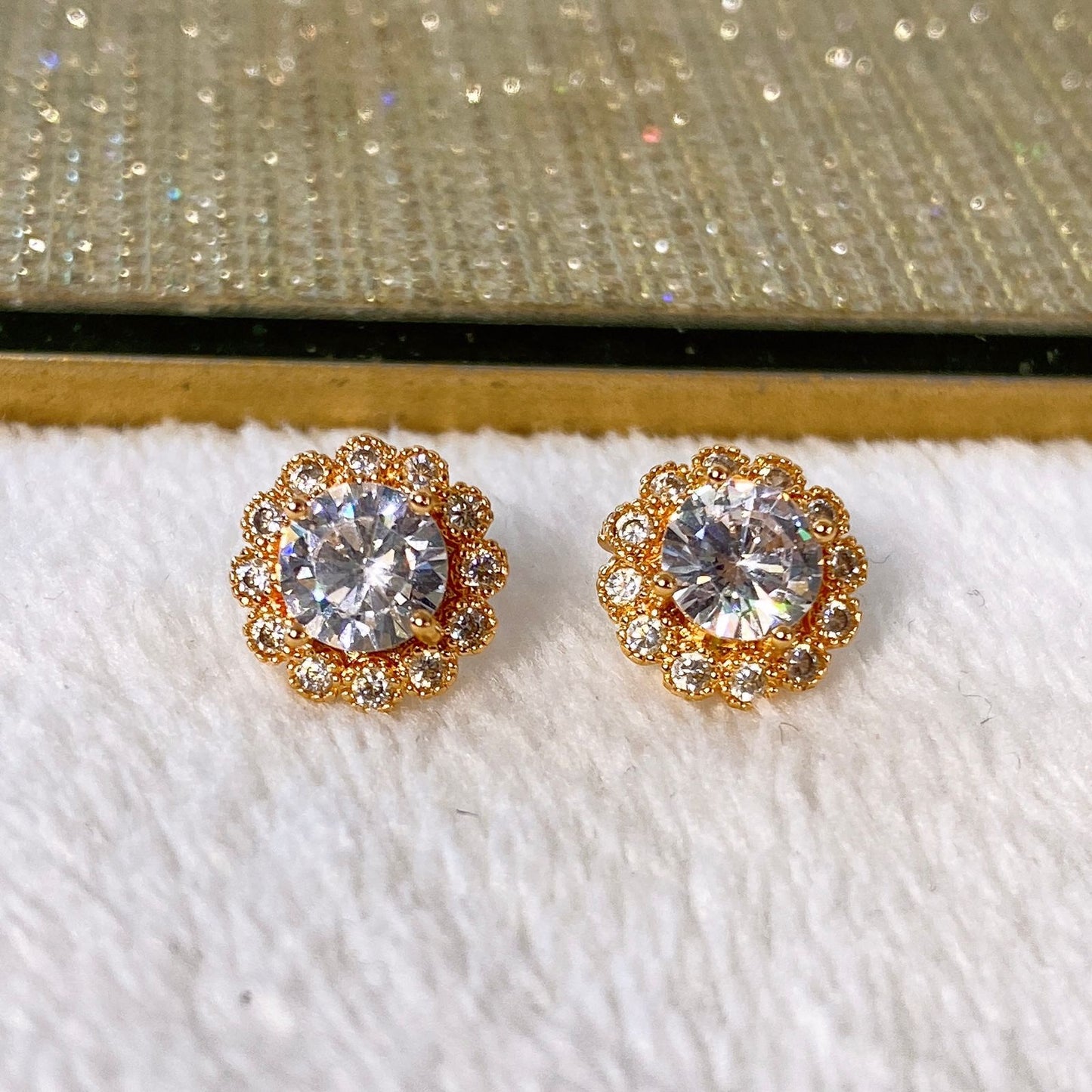 Arete de Chapa de Oro COA1969-1