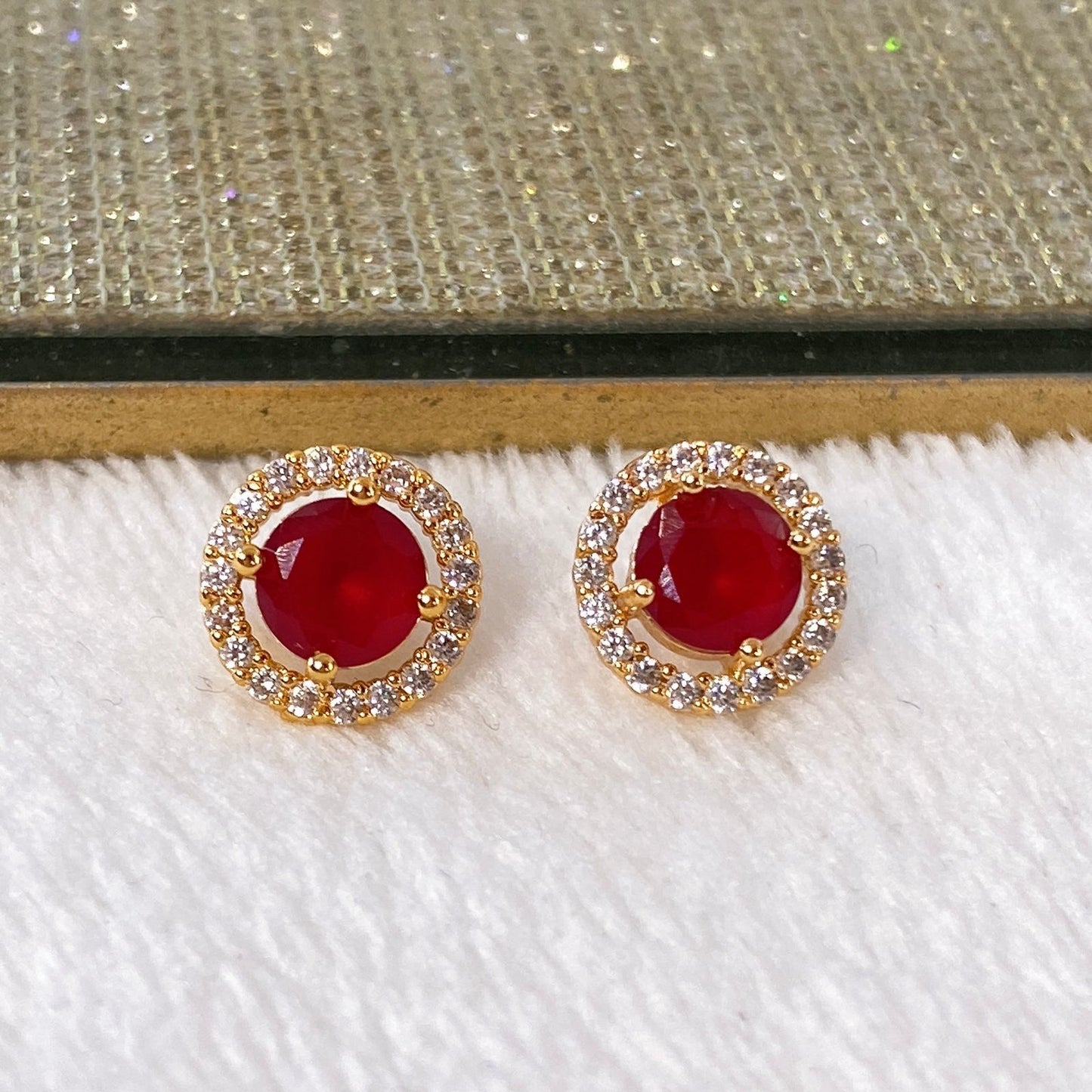 Arete de Chapa de Oro COA1968-3
